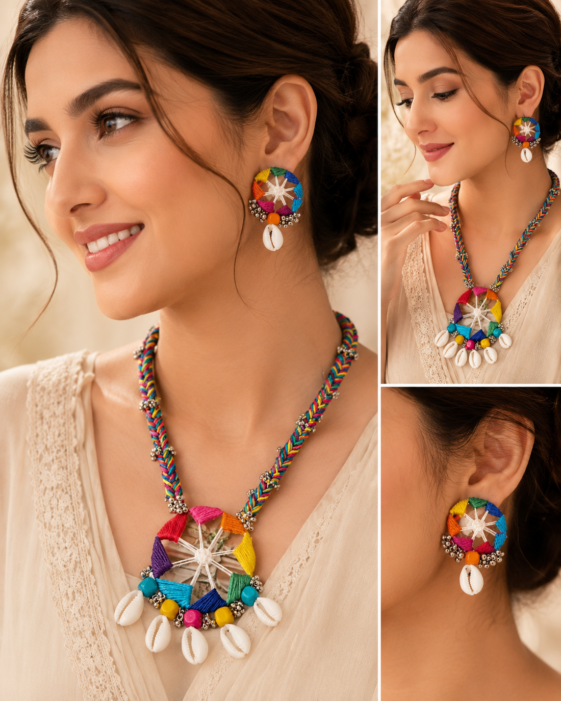 Multicolor Navratri Jewllery Set